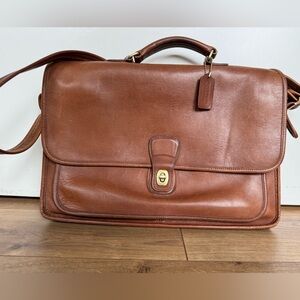Vintage Coach shoulder bag/ brief case. Used. $60.